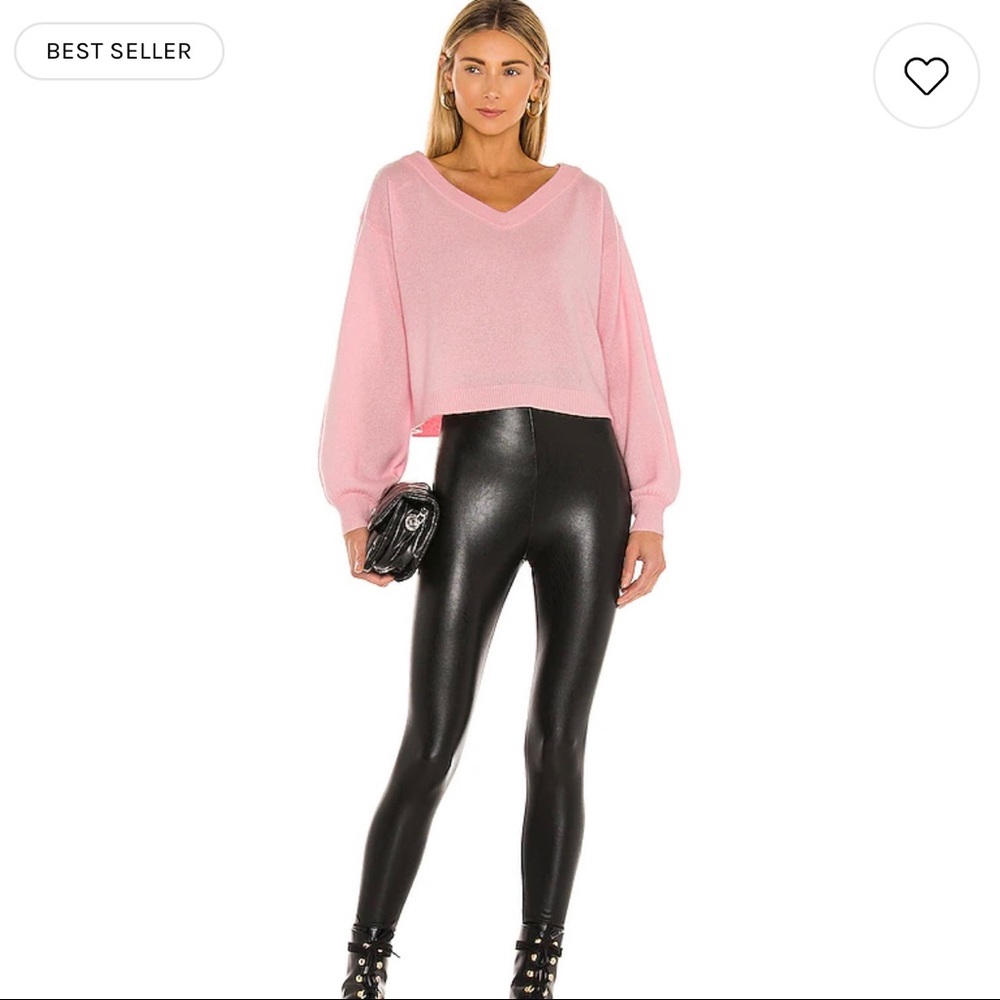 Commando X Revolve Black Leather Pants/ Leggings - image 3